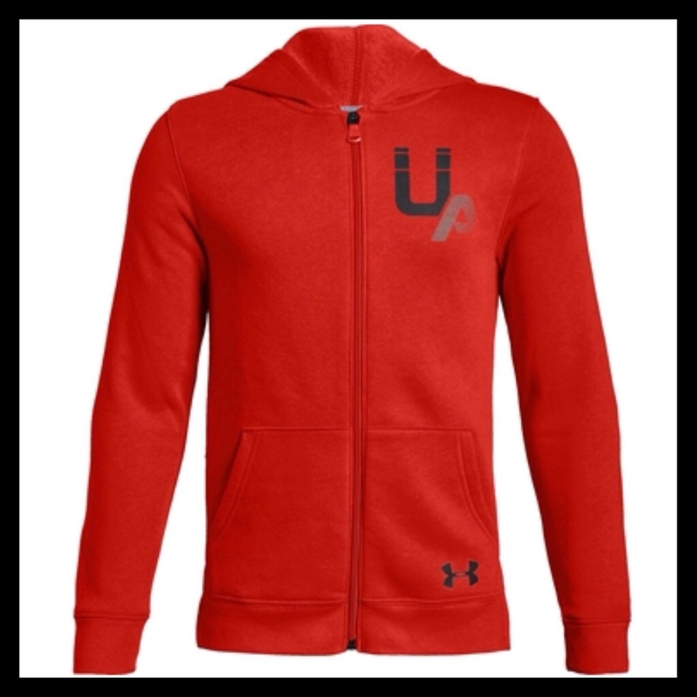 NWT Under Armour UA Rival Logo Full Zip Sweatshirt